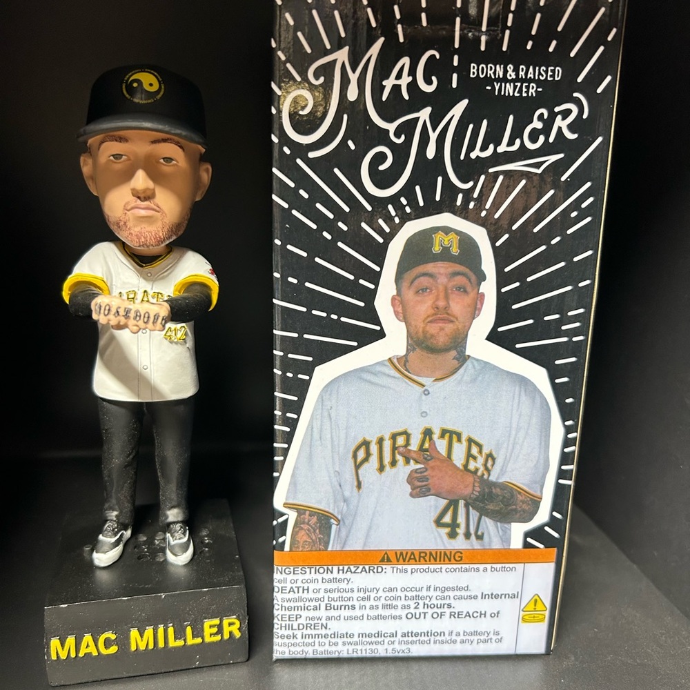 Mac Miller Pittsburgh pirates Bobblehead 2025 SGA